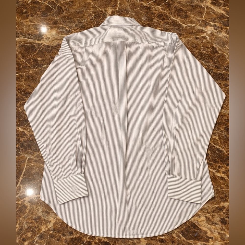 Vintage Ralph Lauren Collection Classics Pinstripe Button-Down Shirt W Size 10 - Picture 4 of 7